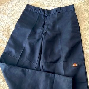 Dickies - navy loses fit double knee work pant